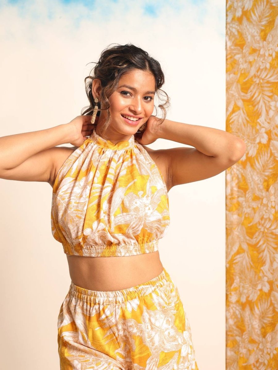 Hibiscus Sour Short Beachwear Co-ord Set