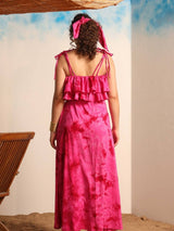 Pink Hue Beachwear Dress - AOBABEACHWEAR