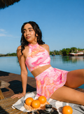 Rose Rhapsody – Skirted Swim Set