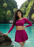 Muse Skirt & Crop Top Swim Set