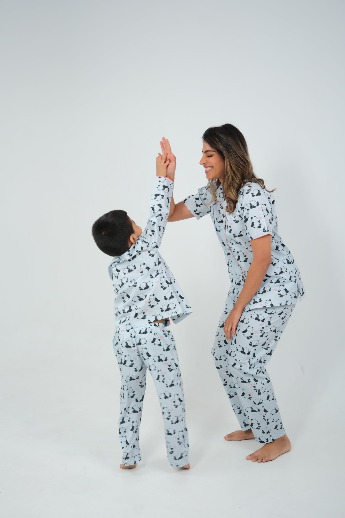 Panda Playtime – Unisex Cotton Night Suit