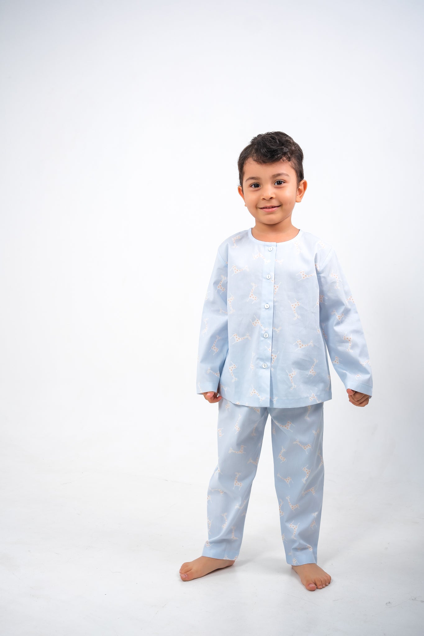 Giraffe Jam – Unisex Cotton Night Suit