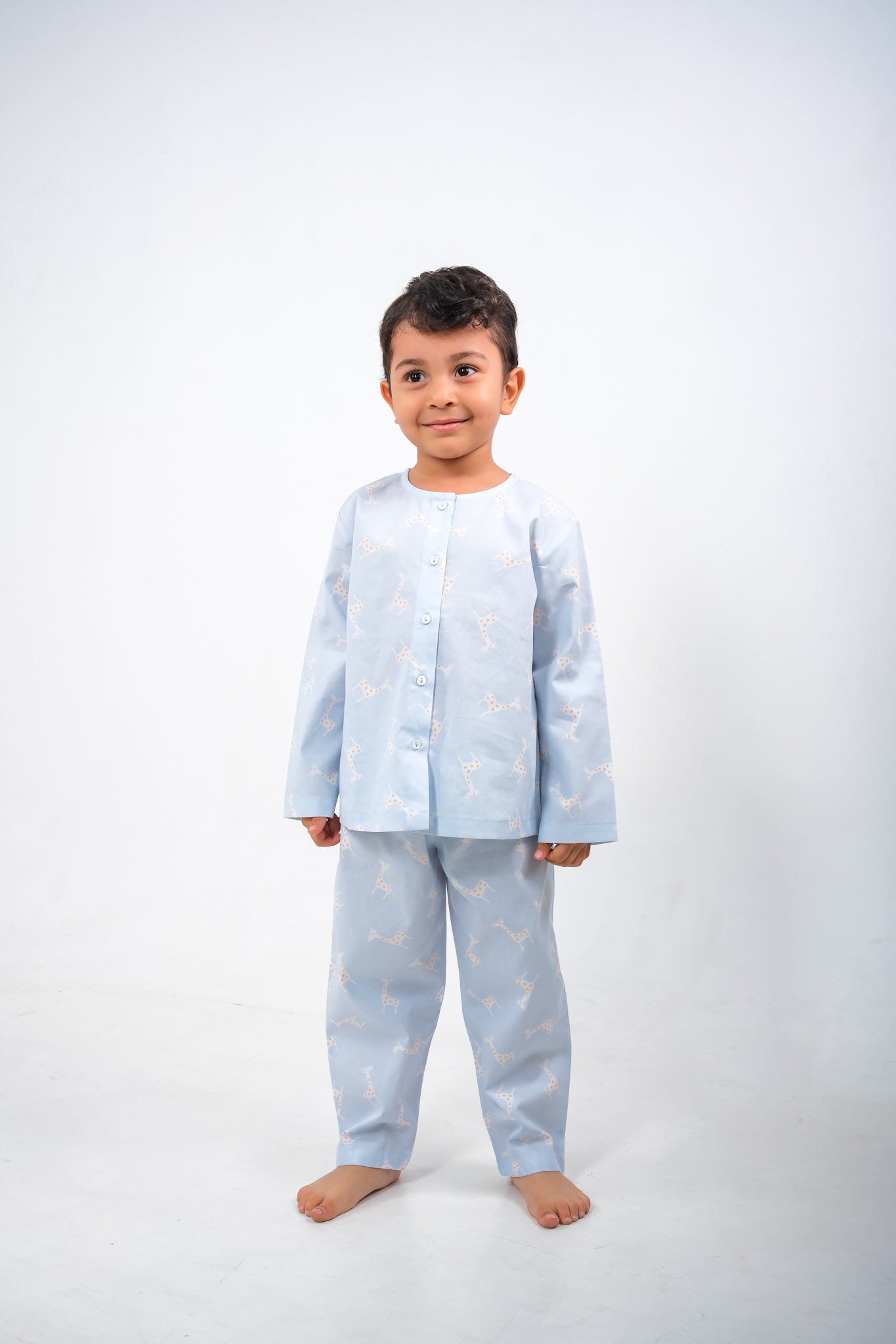 Giraffe Jam – Unisex Cotton Night Suit