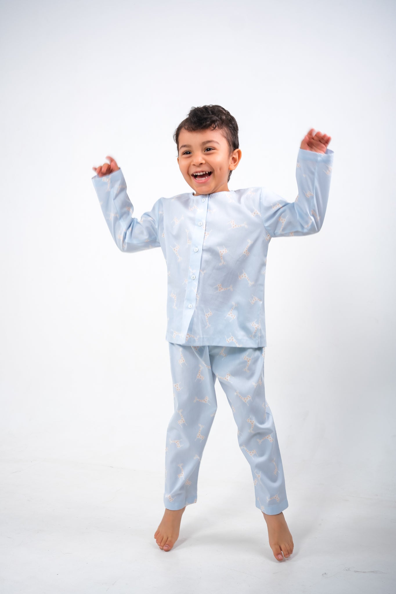 Giraffe Jam – Unisex Cotton Night Suit