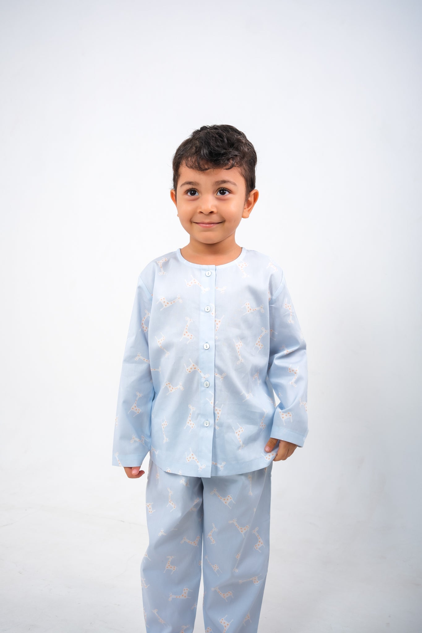 Giraffe Jam – Unisex Cotton Night Suit