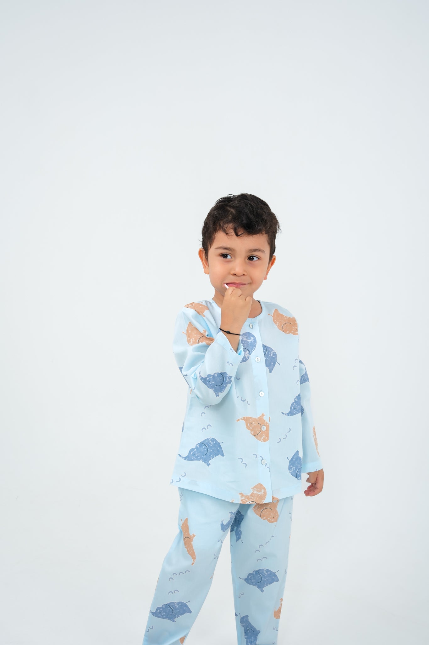 Trunk Tales – Unisex Cotton Elephant Night Suit