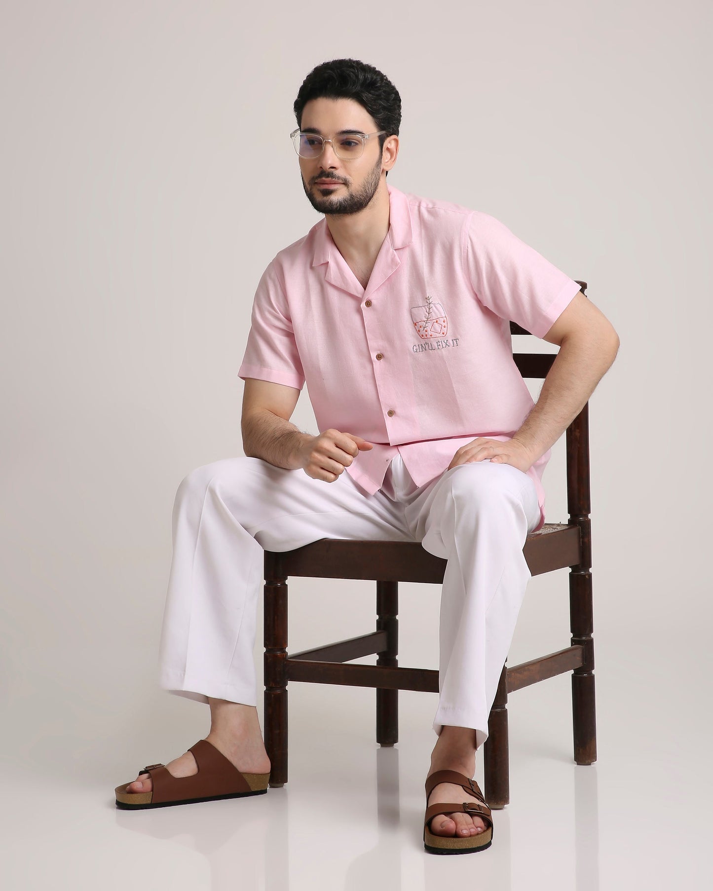 Pink Pour Shirt For Men