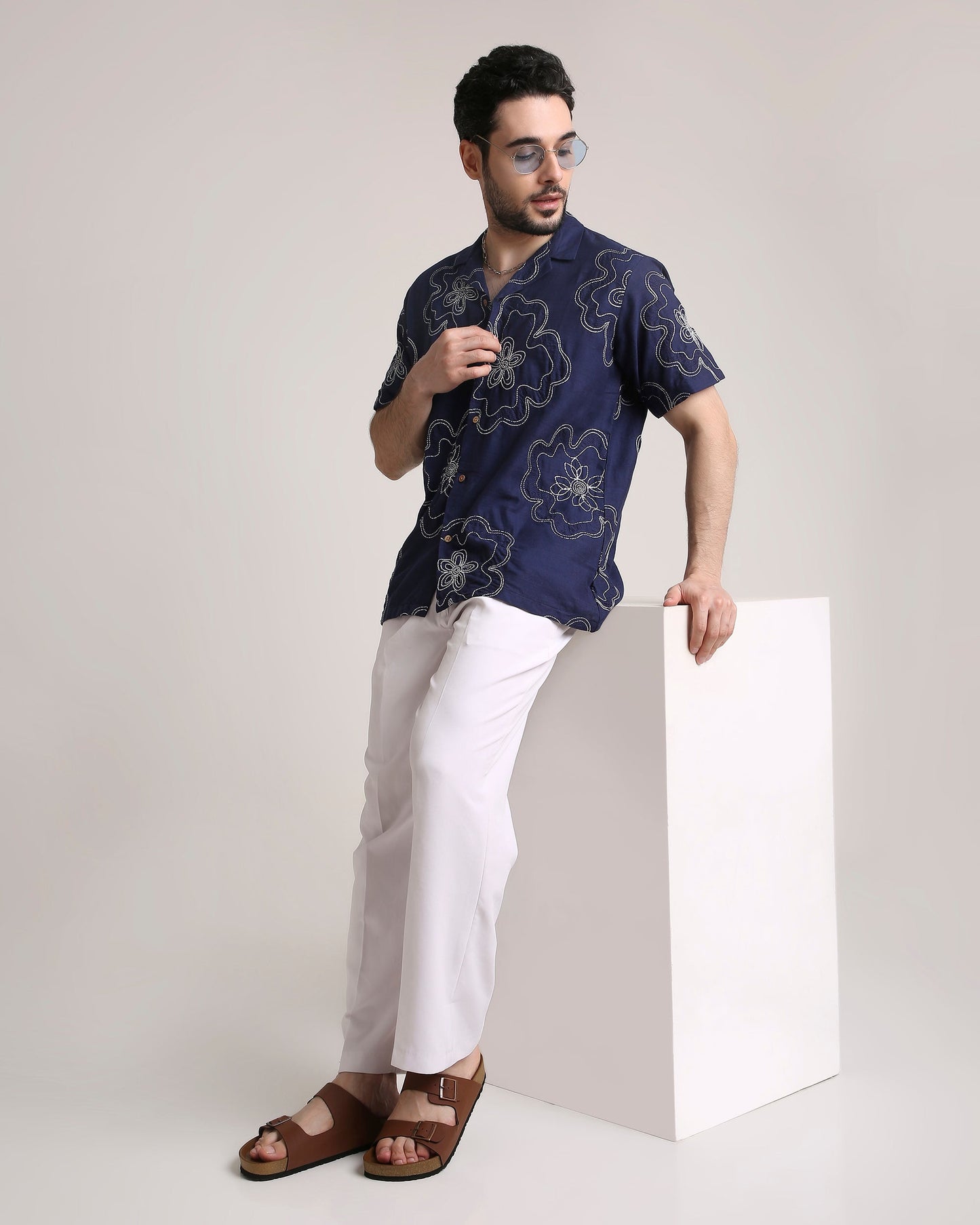 Buta Blue Shirt For Men