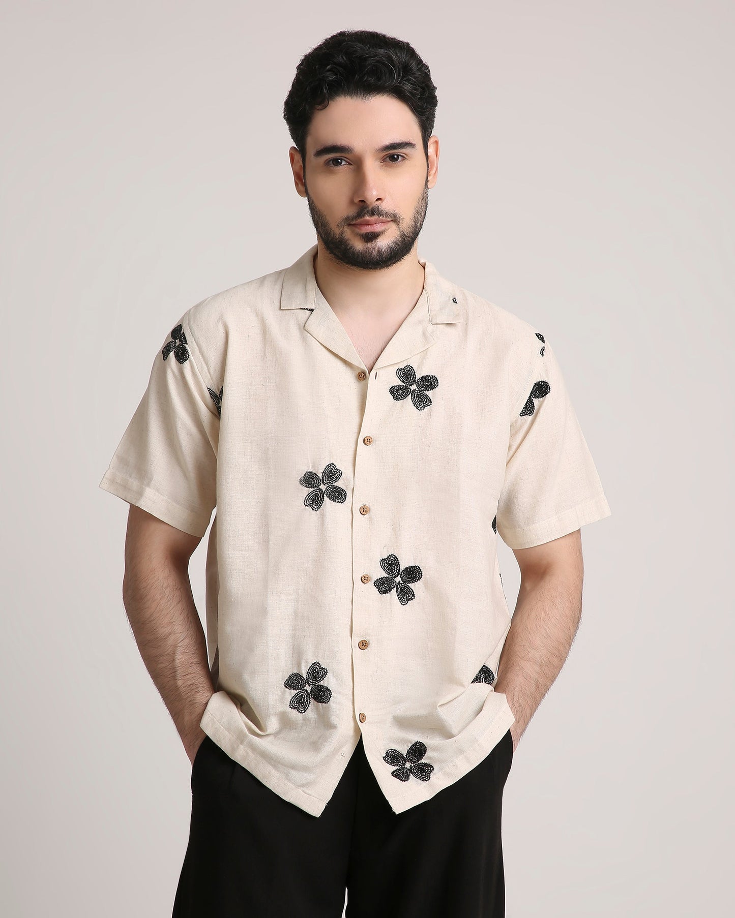Petal Stitch Shirt For Men