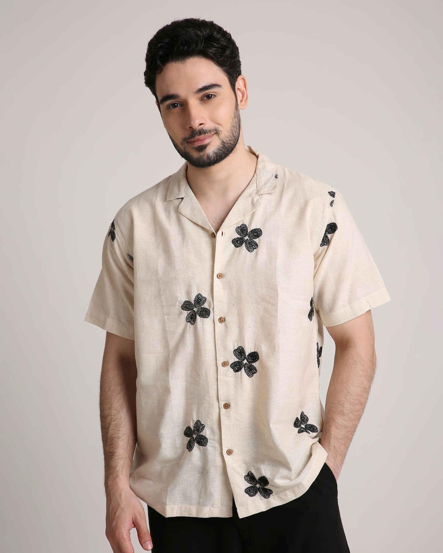 Petal Stitch Shirt For Men
