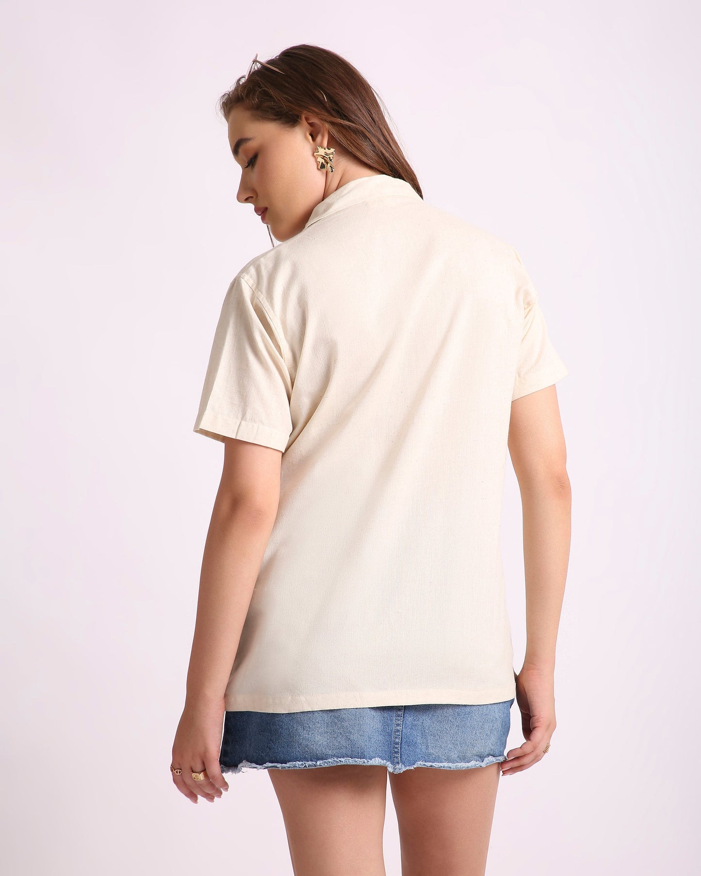 Ivory Bloom Shirt For Men