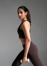 Shop-High Impact Action Bra & Aura Leggings Java