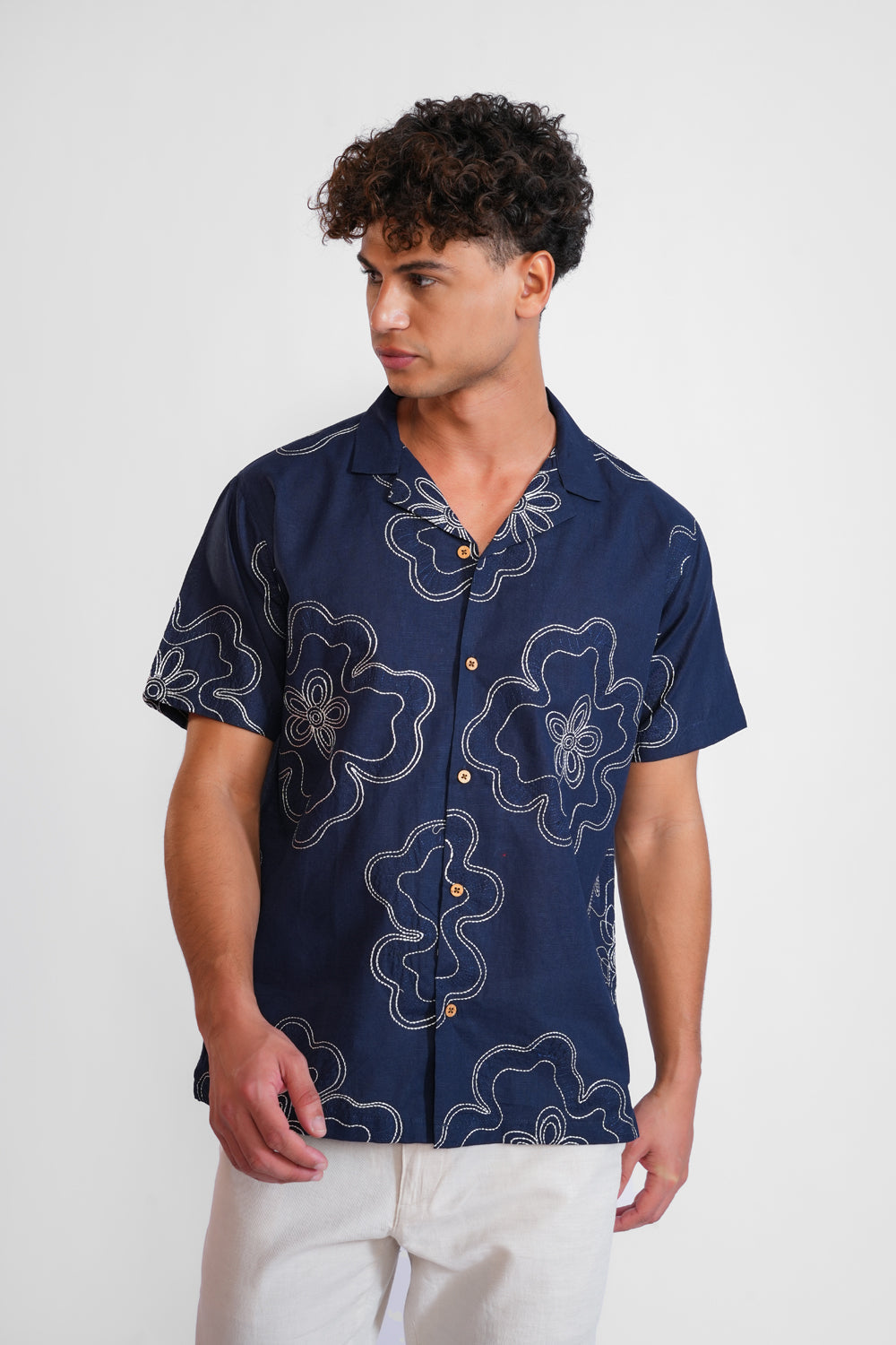 Buta Blue Shirt For Men