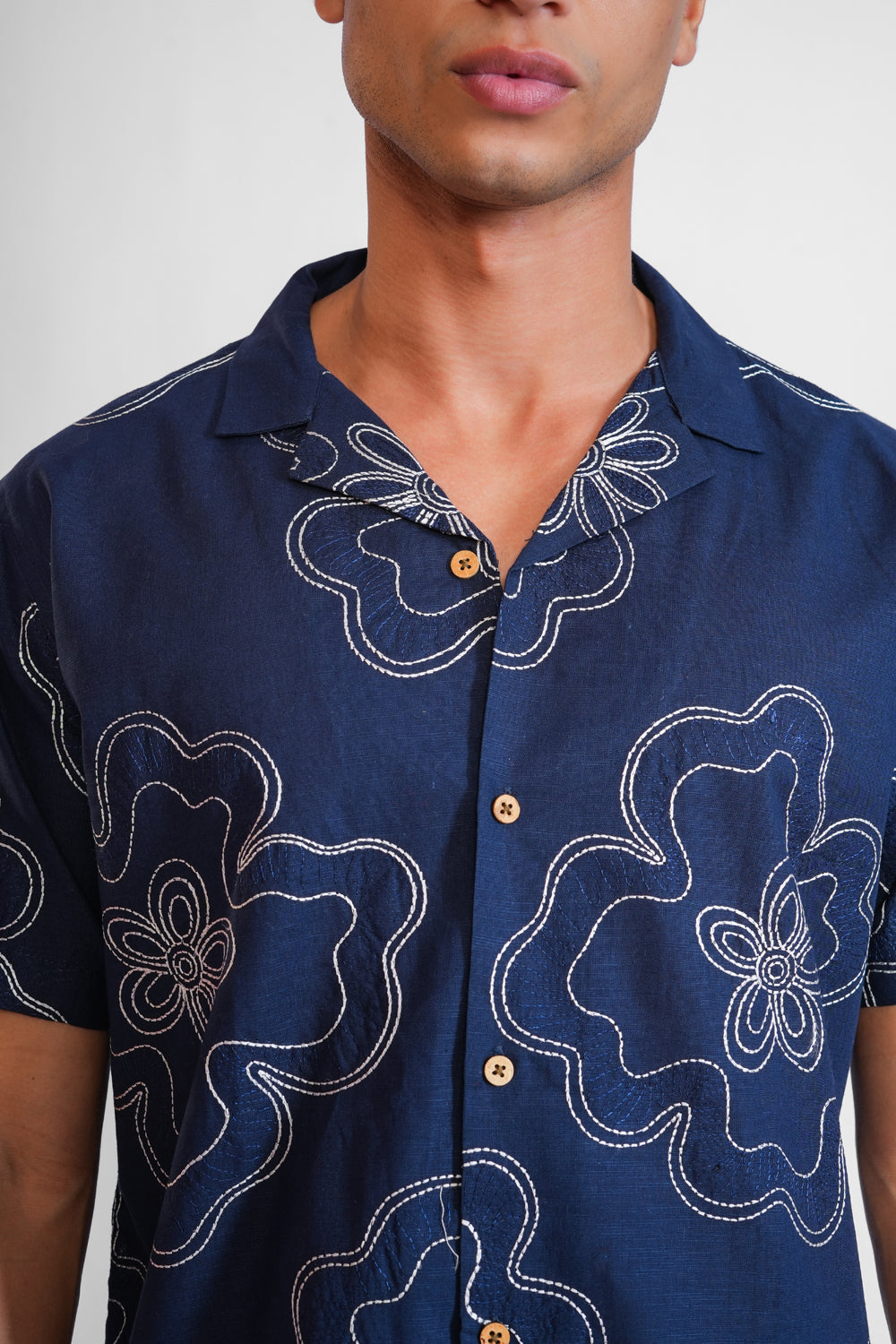 Buta Blue Shirt For Men