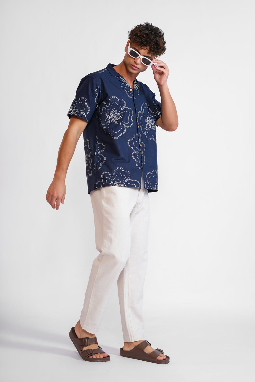 Buta Blue Shirt For Men
