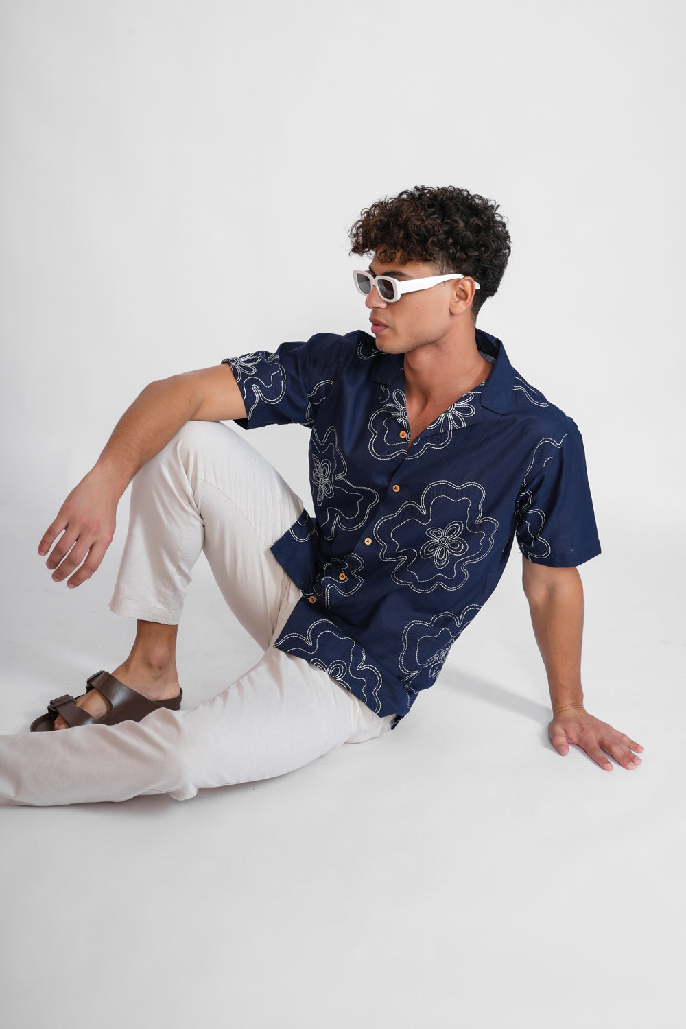Buta Blue Shirt For Men