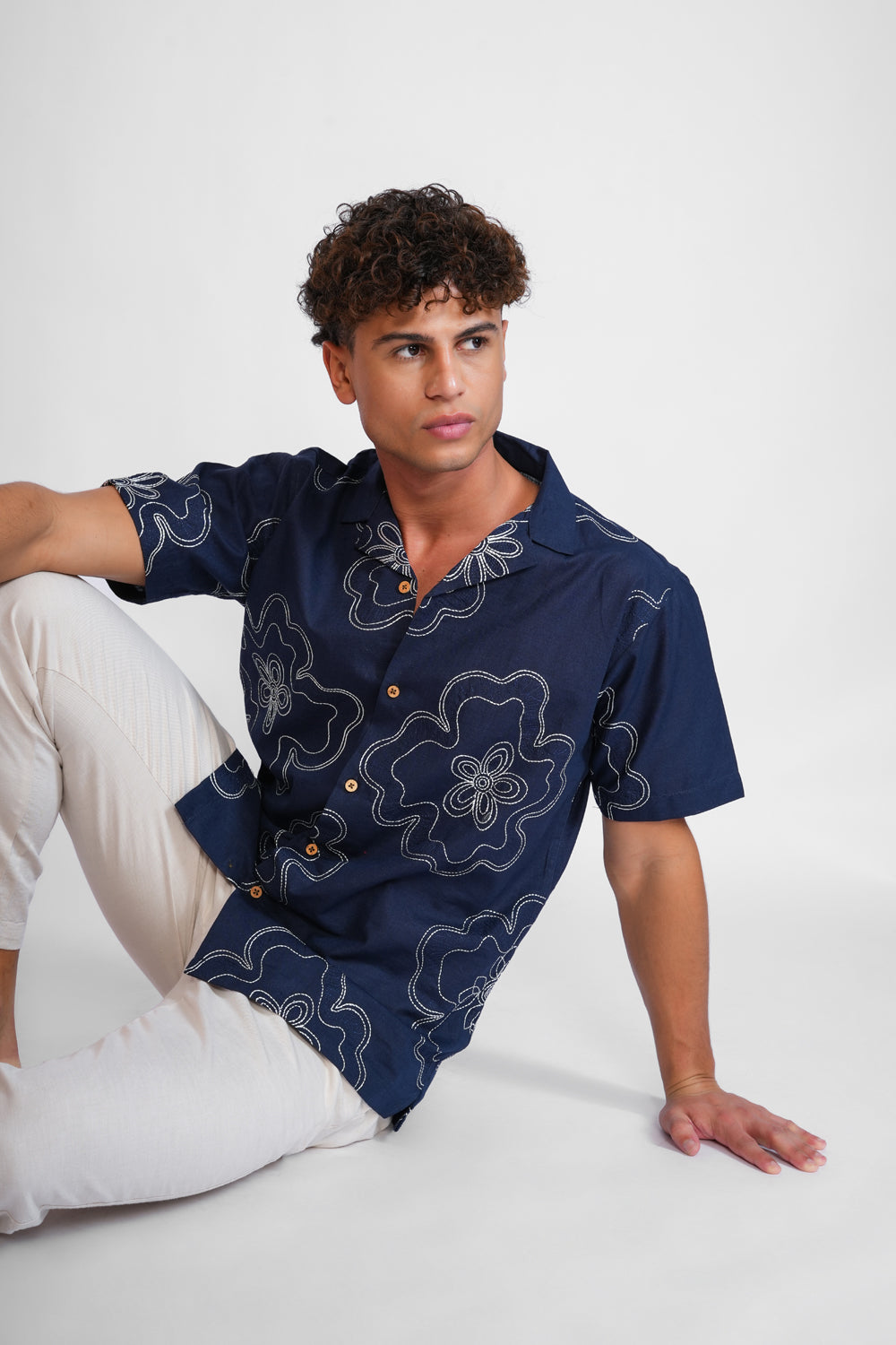 Buta Blue Shirt For Men