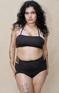 Black Halter Queen Set (2 Pcs)
