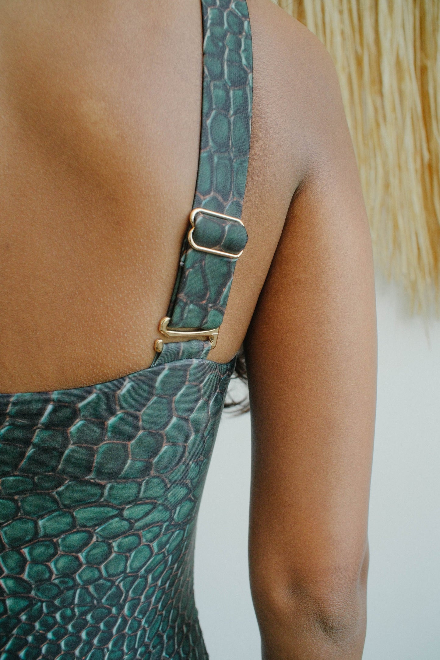 Viper - Green Ruched One Piece Swimsuit