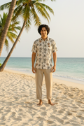 Sun Sketch – Men’s Floral Beach Shirt