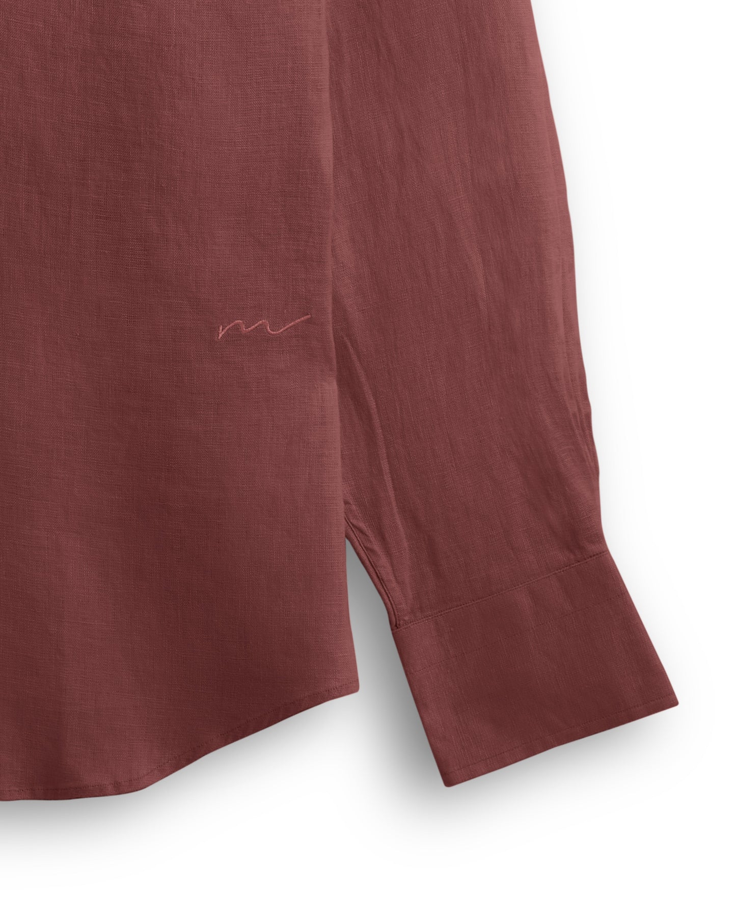 Brick Cuban Collar Shirt
