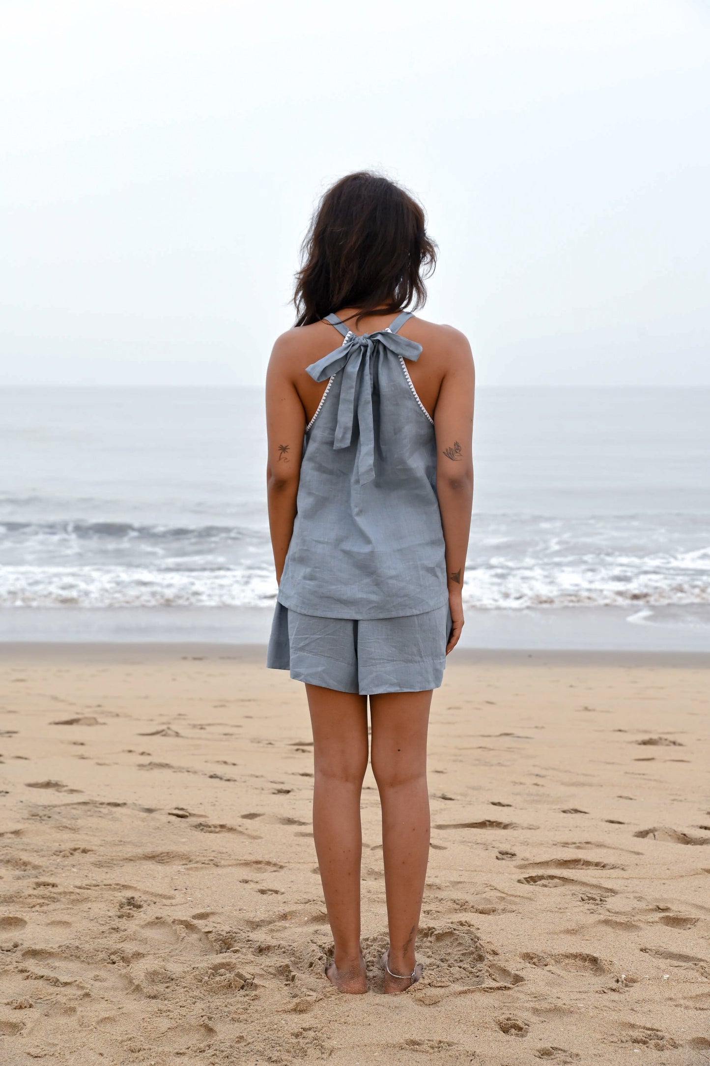 Noir Halter Set