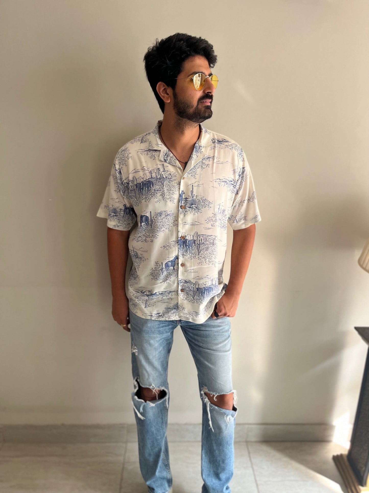 White Horse Shirt For Men