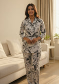 Midnight Tropicl Night Suit