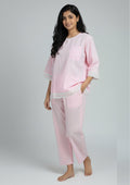 Blush Charm Lace Night Suit
