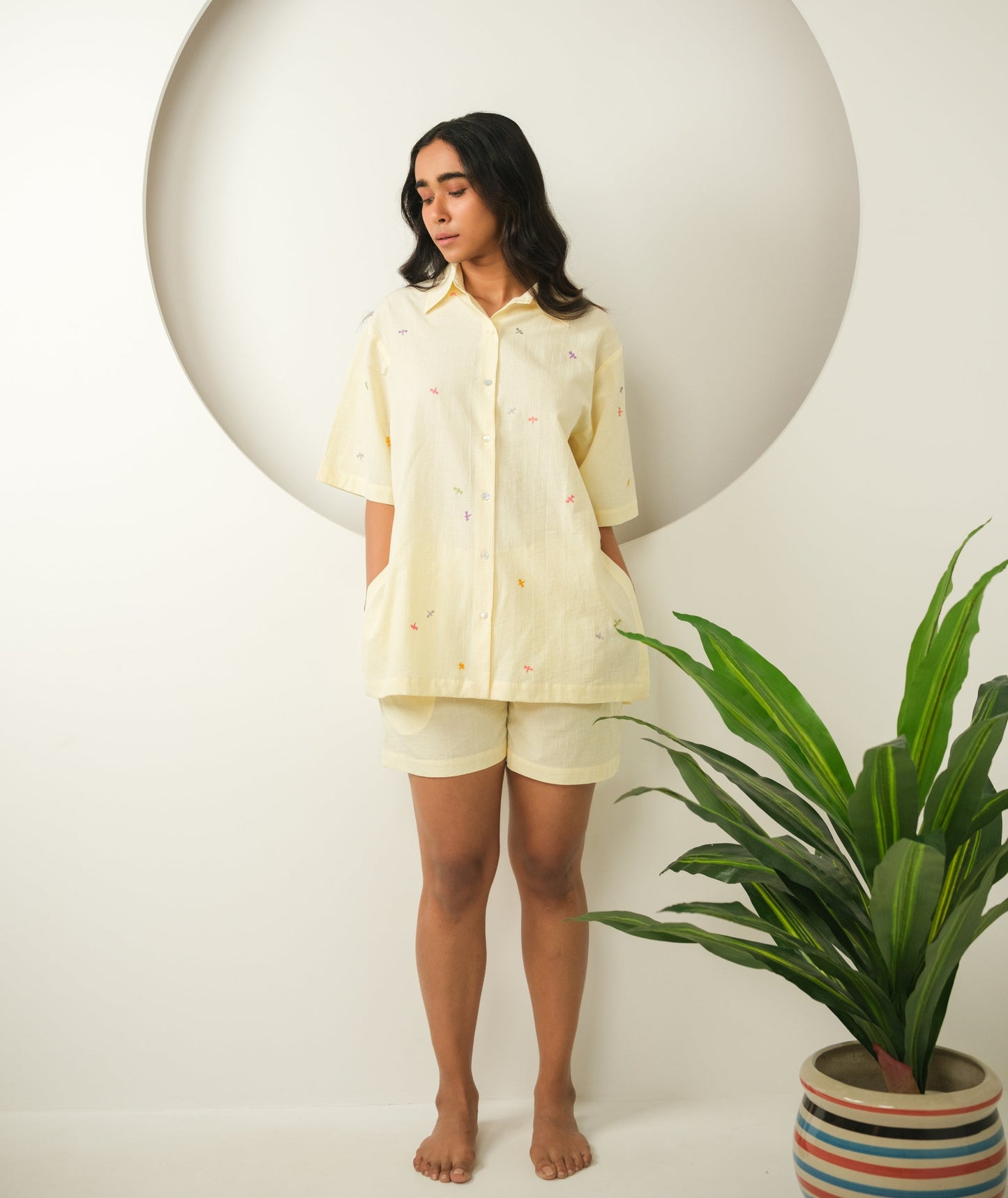 Dragonfly Dreams - Embroidered Shorts Set