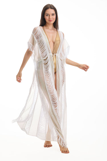 Sequin And Tassel Coverup