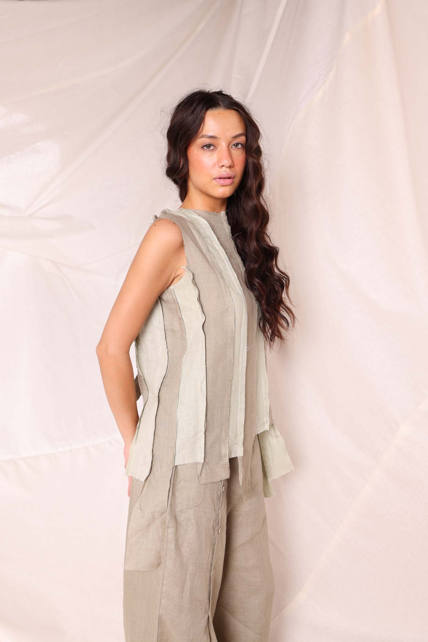 Brick Color Block Co-ord Set