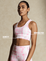 Shop-Pink Shibori Luxe Crop Top