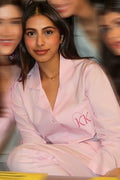 Pink Pajama Party Cotton Customised Set