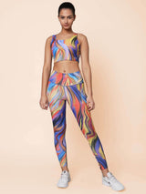 Shop-High Impact Action Bra With Clasp Radiance Print