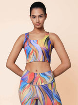 Shop-High Impact Action Bra With Clasp Radiance Print