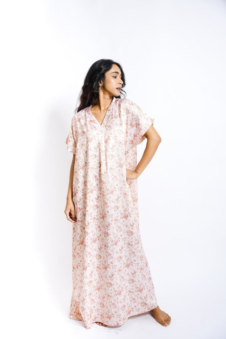 Blush Petal - Satin Nighty