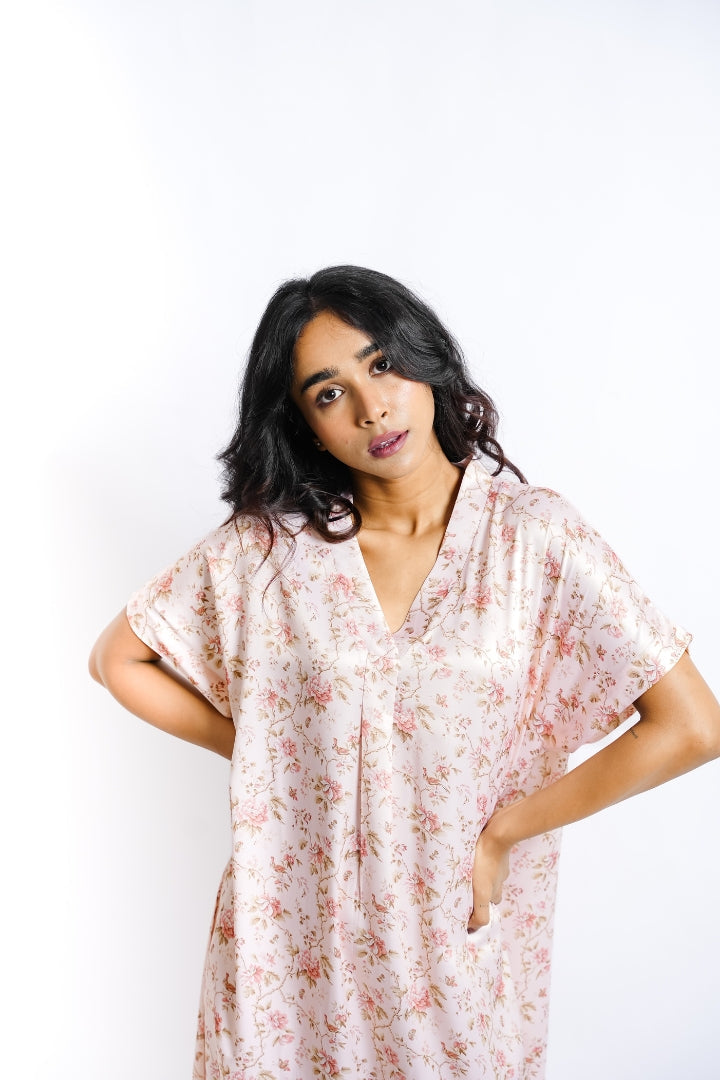 Blush Petal - Satin Nighty