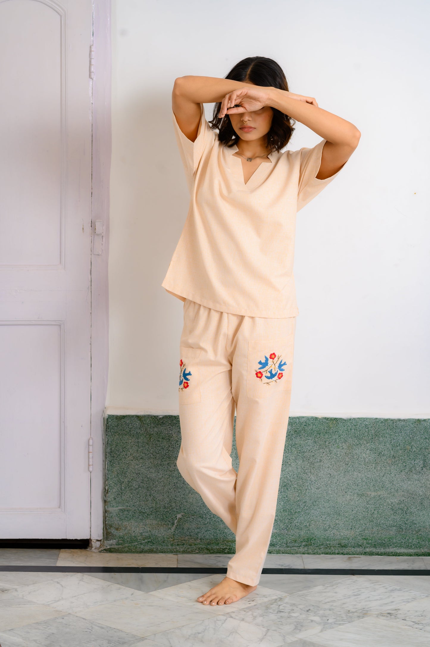 Peach Bloom Co-Ord Set