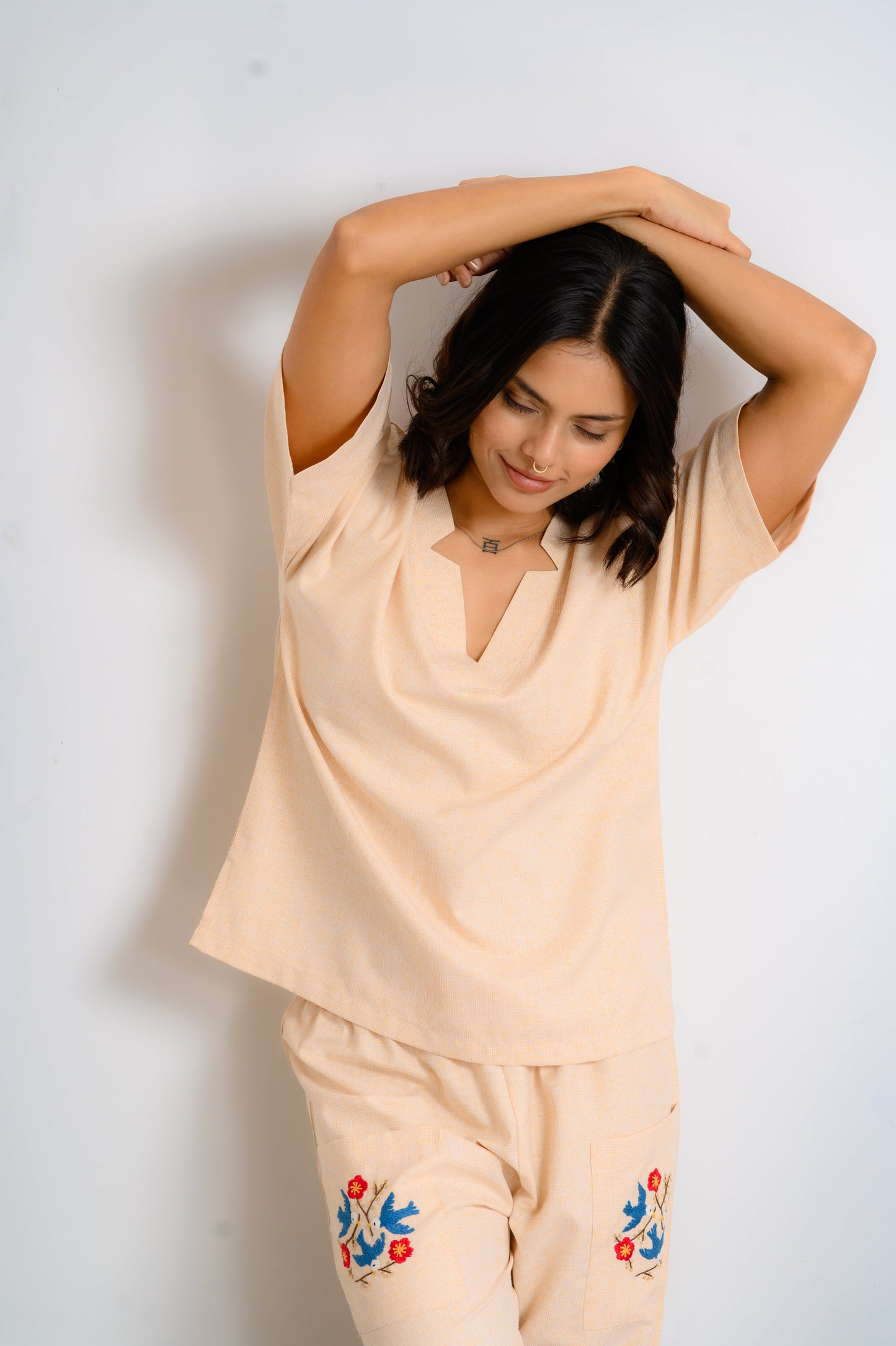 Peach Bloom Co-Ord Set