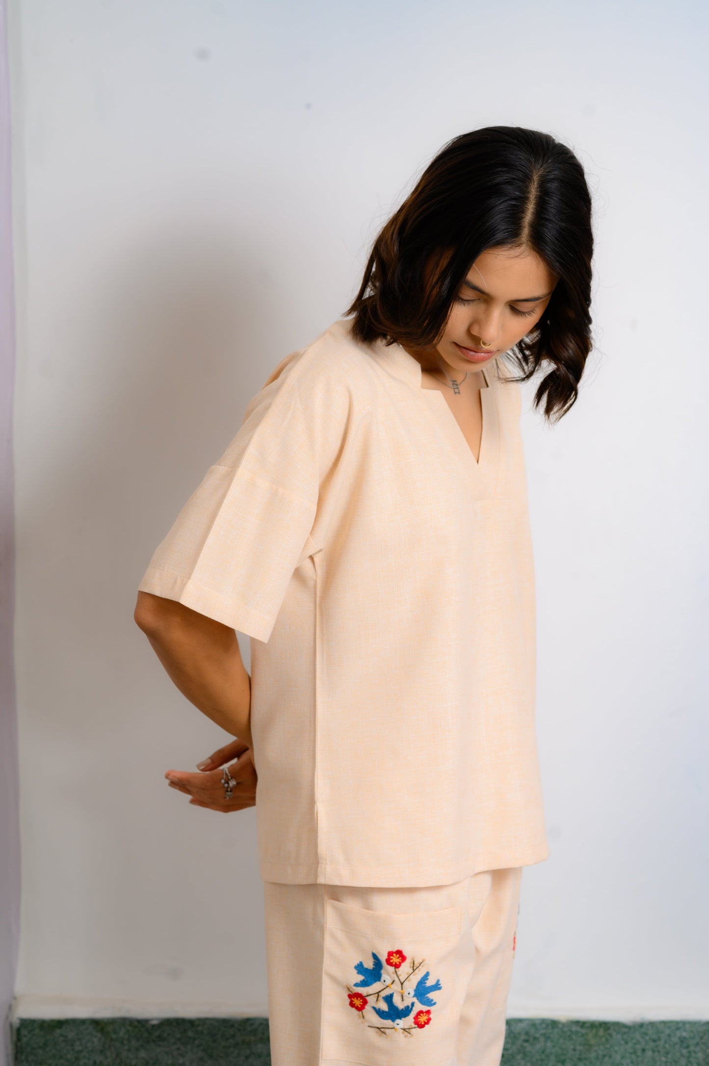 Peach Bloom Co-Ord Set