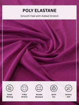 Magenta Solid Bikini Set – AISW-162C