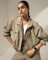 Shop-TraqPace Jacket & Cargo Pants Stone Beige