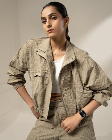 Shop-TraqPace Jacket & Cargo Pants Stone Beige