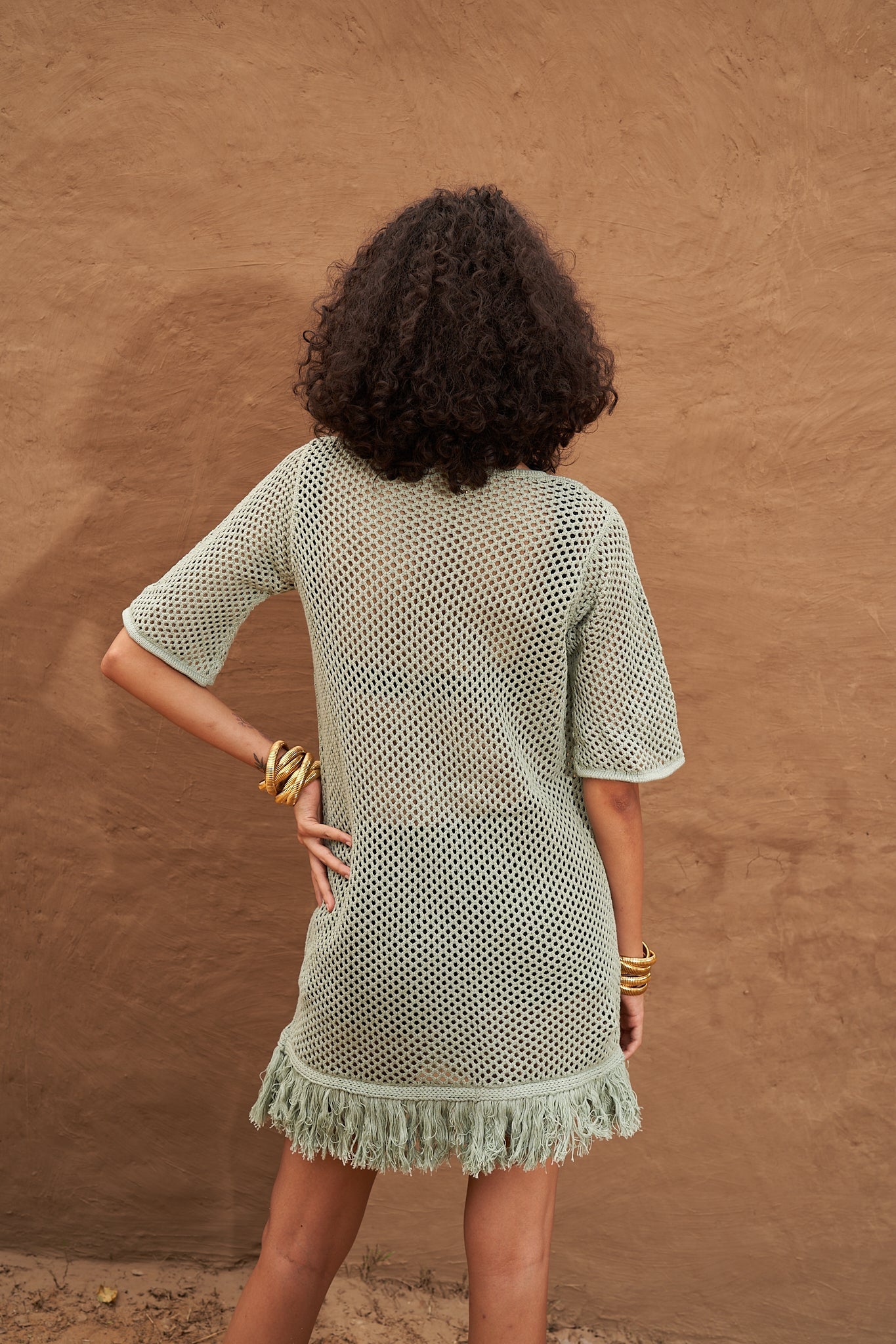 Amaya Knit Dress - Sage Green