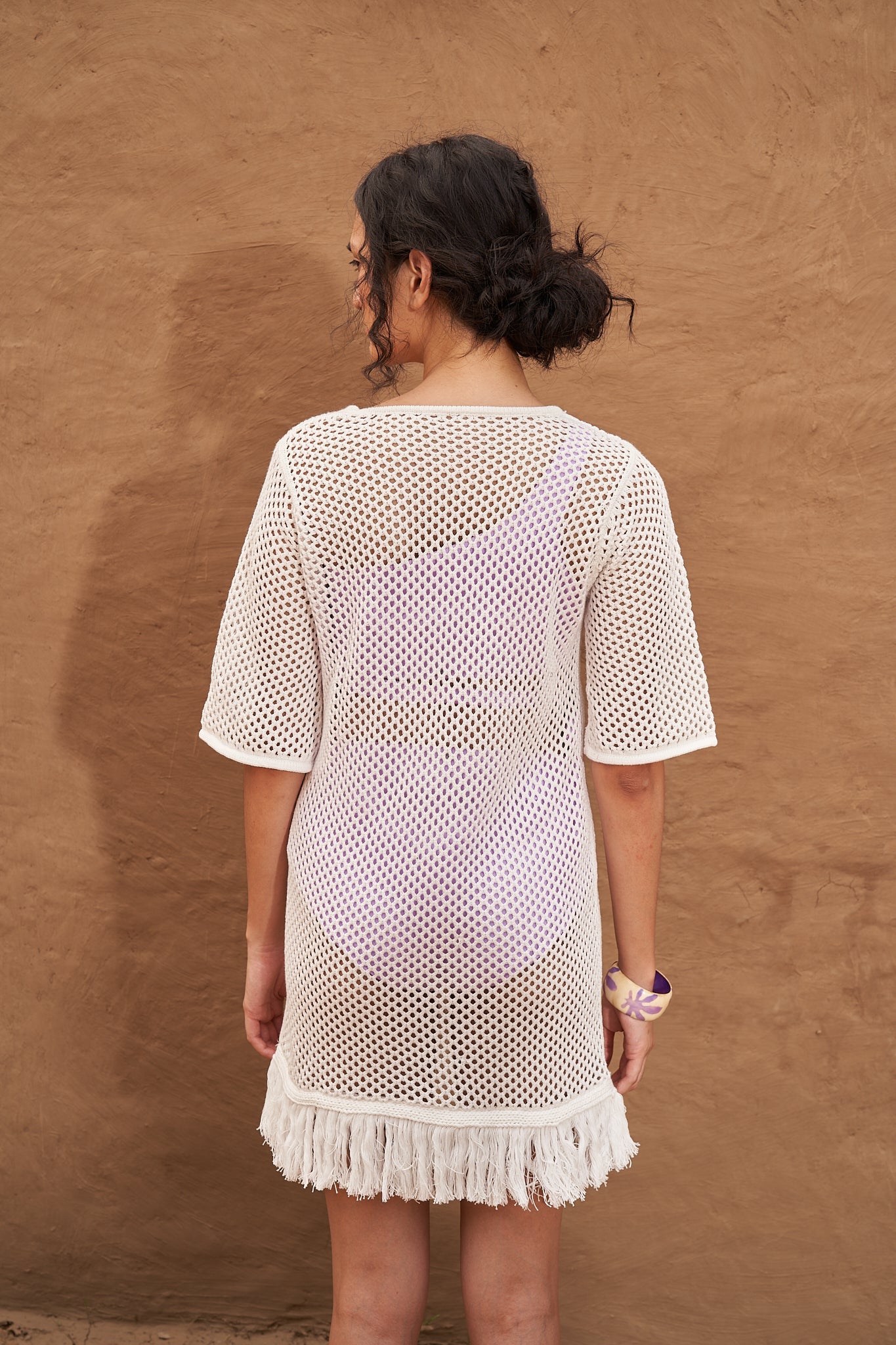 Amaya Knit Dress - White