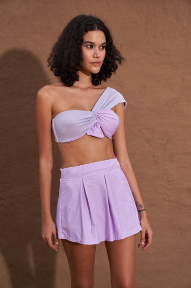 Mayan Pleated Skirt - Lilac