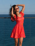Sangria Modest Swimdress with Sleeves