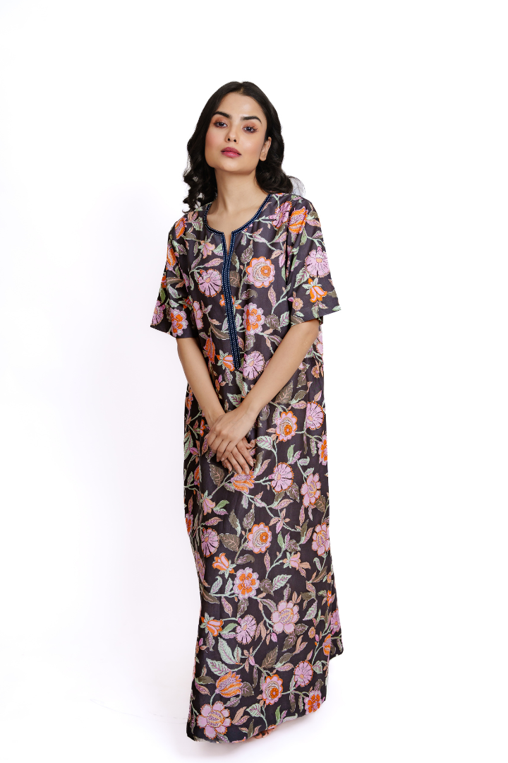 Twilight Garden -Cotton Nighty