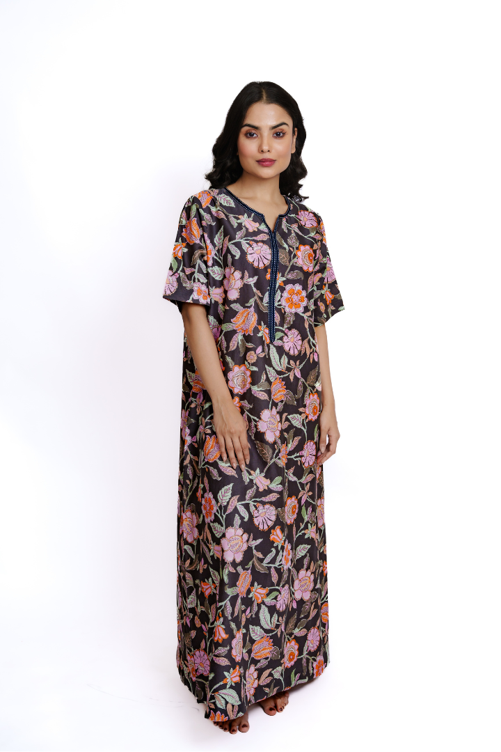 Twilight Garden -Cotton Nighty